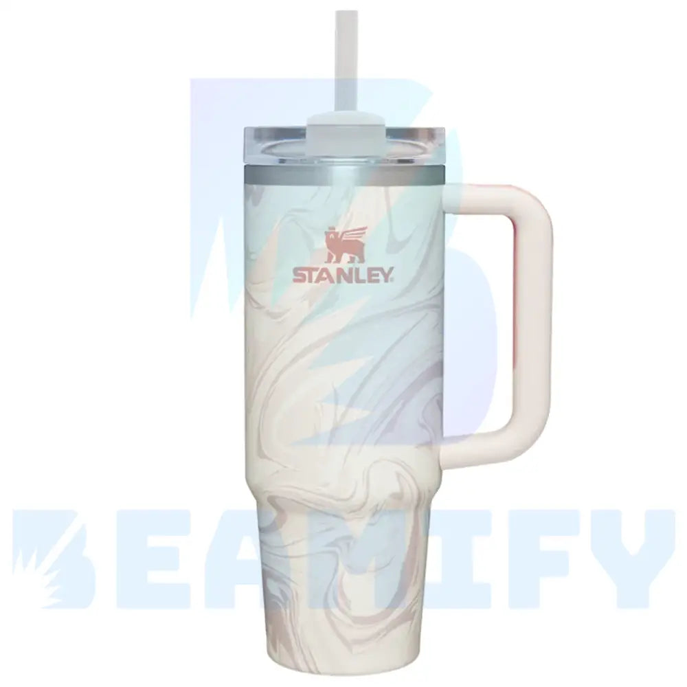 Stanley - Quencher H2.0 Flowstate Tumbler 30 Oz Rose Quartz Swirl