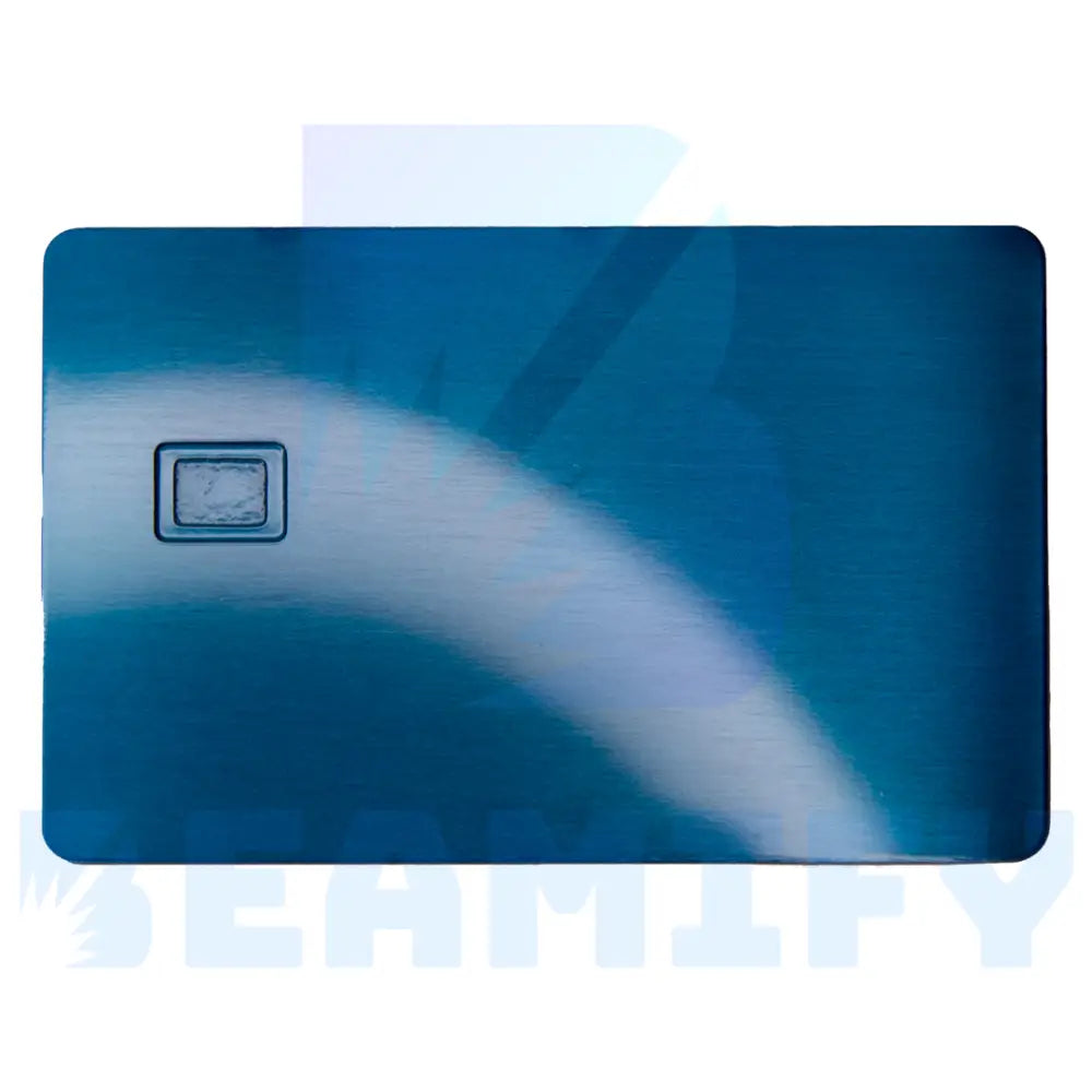 Tarjeta Bancaria De Metal Personalizada Azul Metálico Banking Card