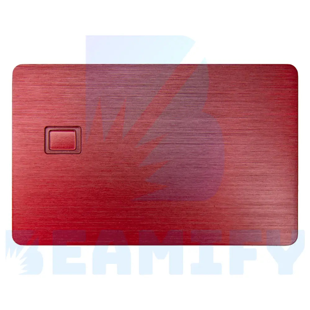 Tarjeta Bancaria De Metal Personalizada Rojo Metálico Banking Card