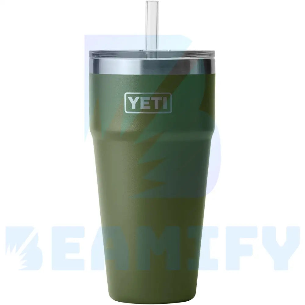 Yeti - Vaso Con Paja 26 Onzas Highlands Olive